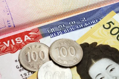 Lệ phí xin visa thăm thân Hàn Quốc